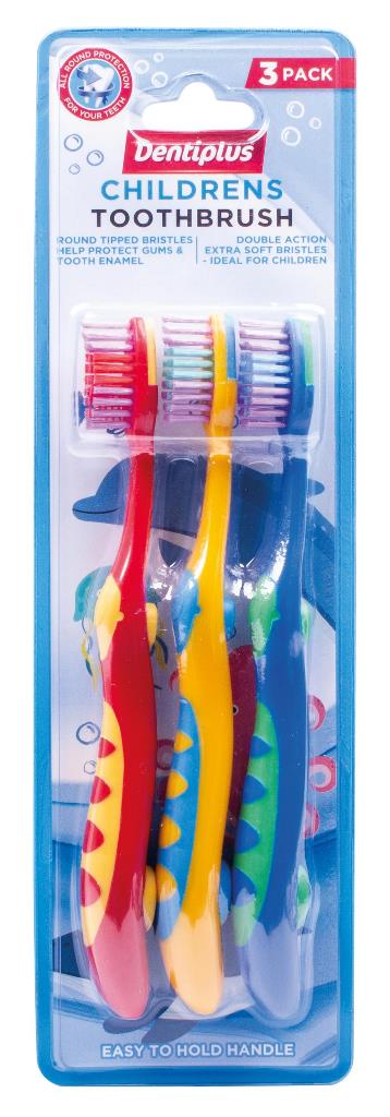 Kids Toothbrush 3 Pack - Click Image to Close