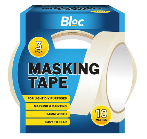 Masking Tape 10M 3 Pack - Click Image to Close