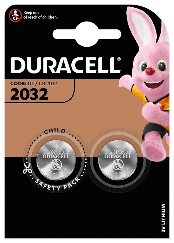 Duracell CR2032 3V Lithium Batteries 2 Pack X 10 - Click Image to Close