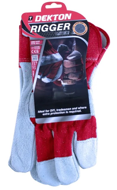 Dekton Rigger Gloves One Size Fits All - Click Image to Close
