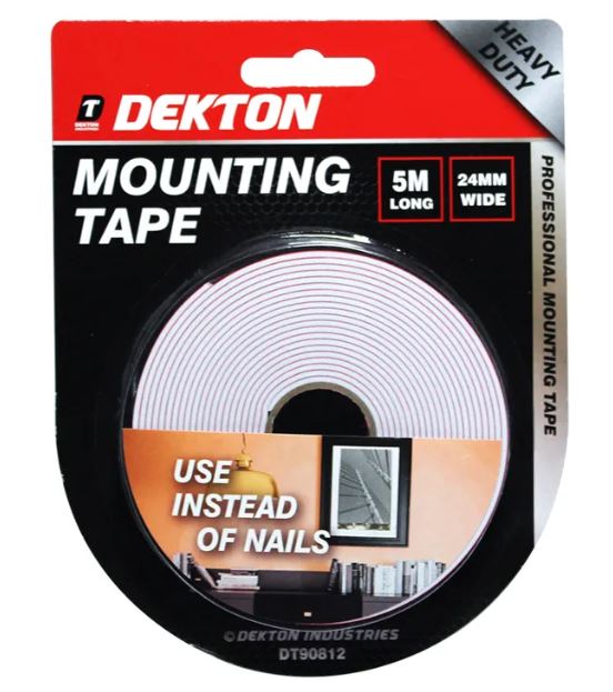 Dekton Red Release Line Mounting Tape 24mm X 5M - Click Image to Close