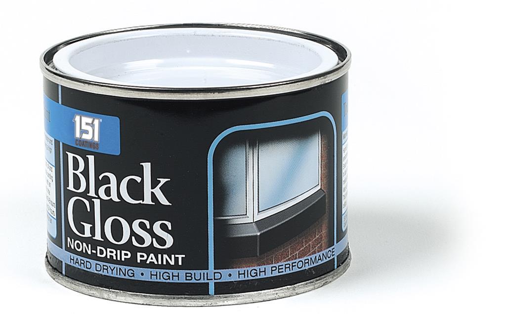 Black Gloss Non-Drip Paint - Click Image to Close