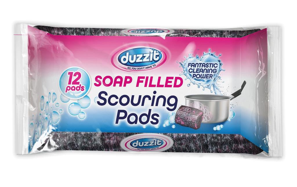 Soap Filled Scourers 12 Pack - Click Image to Close