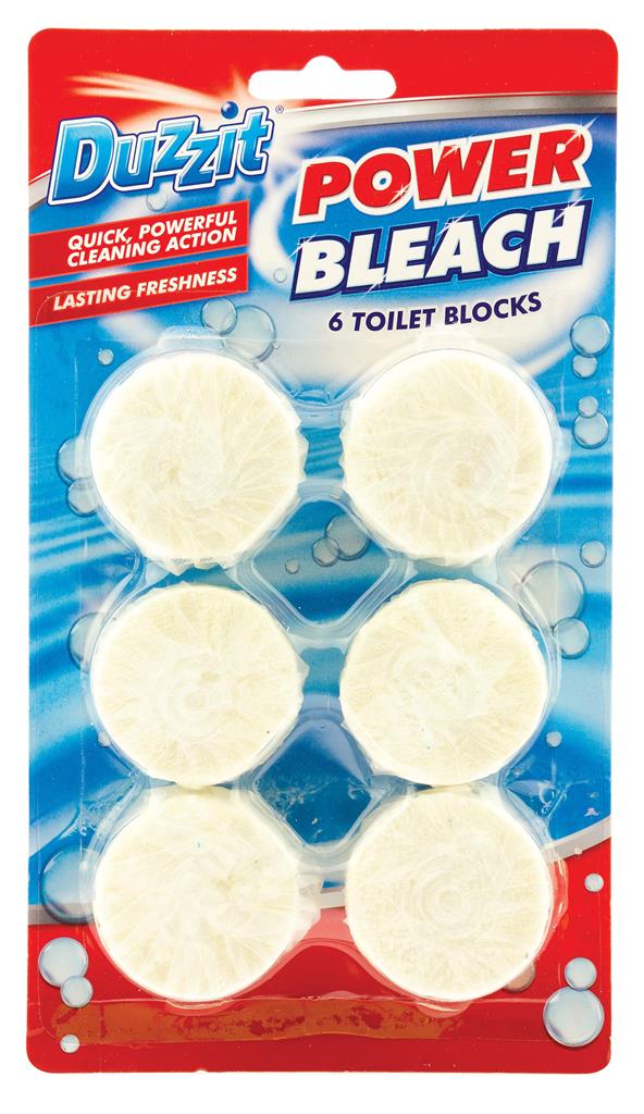Power Bleach Toilet Block 6 Pack - Click Image to Close