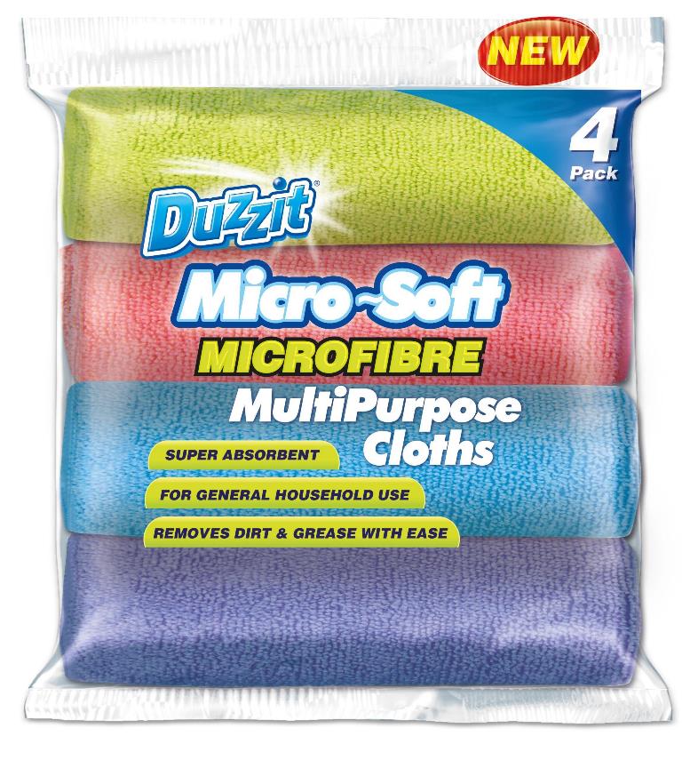 4 Pack Microfibre Cloth - Click Image to Close