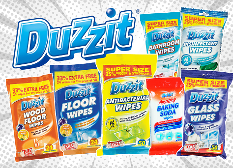 Best Selling Duzzit Cleaning Wipes - Click Here