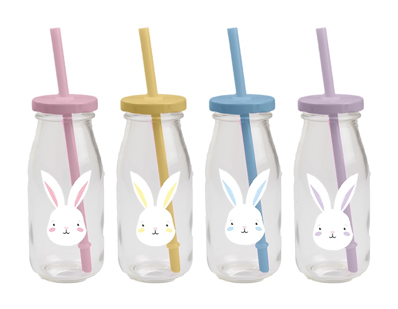 Easter Milk Bottle & Straw - Click Image to Close