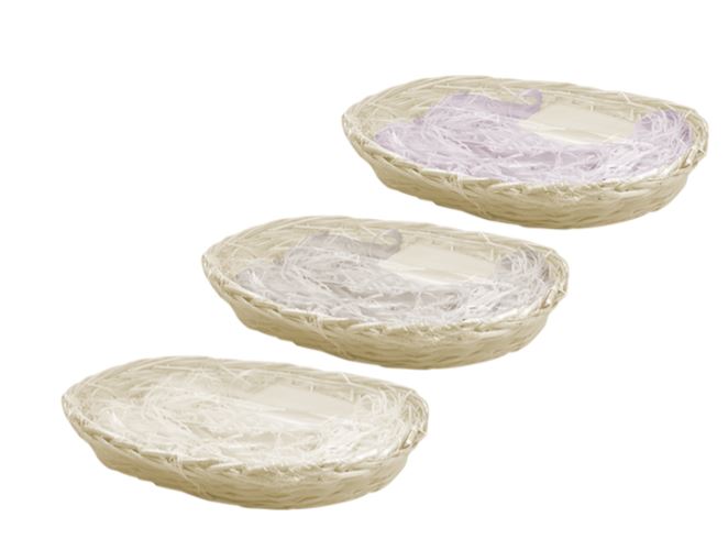 Easter Oval Hamper Basket Set - Click Image to Close