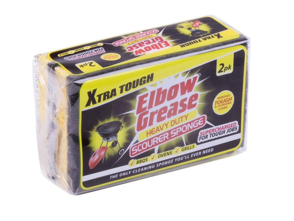 Elbow Grease Heavy Duty Scourer Sponge 2pk - Click Image to Close