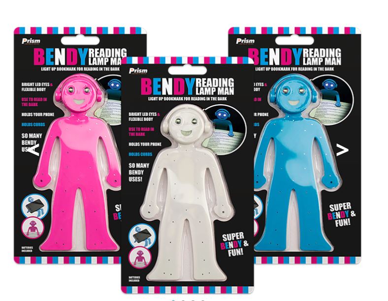 Flexible Novelty Bendy Man Reading Lamp Light - Click Image to Close