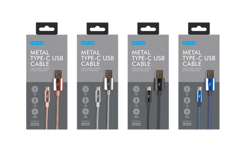 Metal Type-C USB Cable - Click Image to Close
