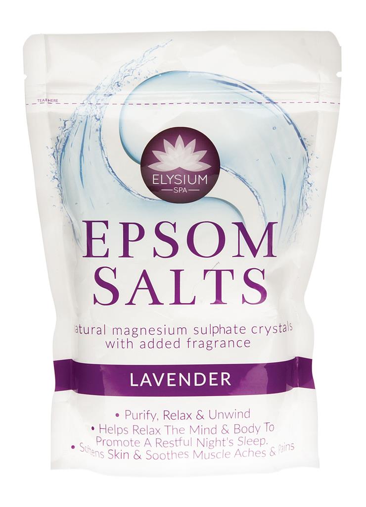 Elysium Spa Epsom Salts Lavender 450G - Click Image to Close