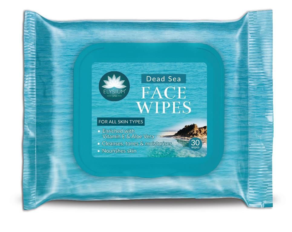 Duzzit Elysium Dead Sea Spa Face Wipes 30 Pack - Click Image to Close