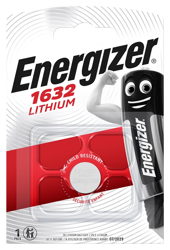 Energizer CR1632 3V Lithium Batteries x10 - Click Image to Close