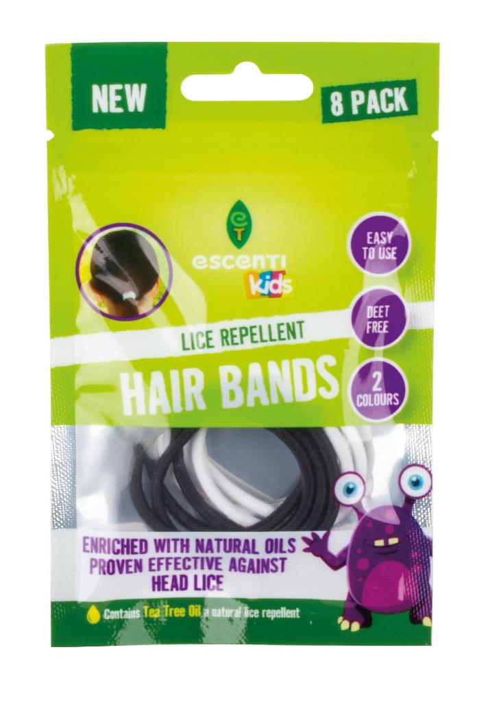 Escenti Lice Hair Bands 8pk - Click Image to Close