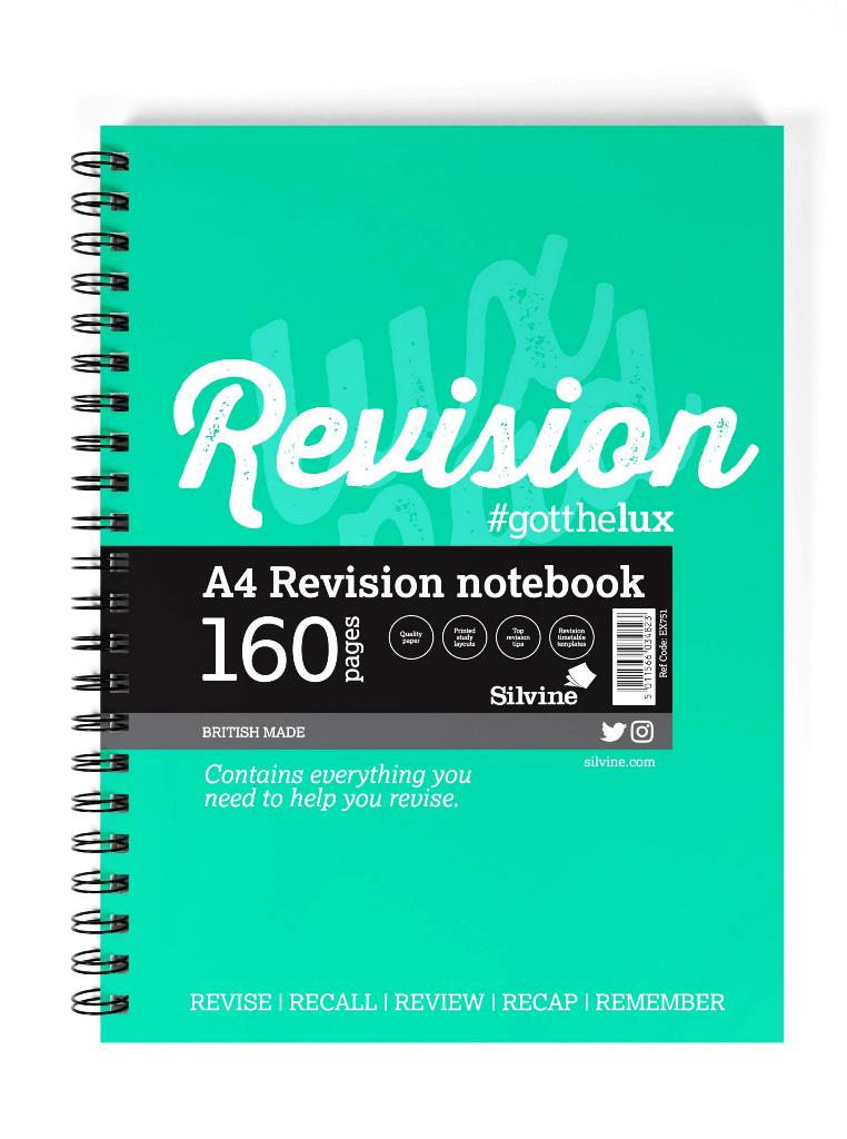 Silvine A4 Revision Notebook - Click Image to Close