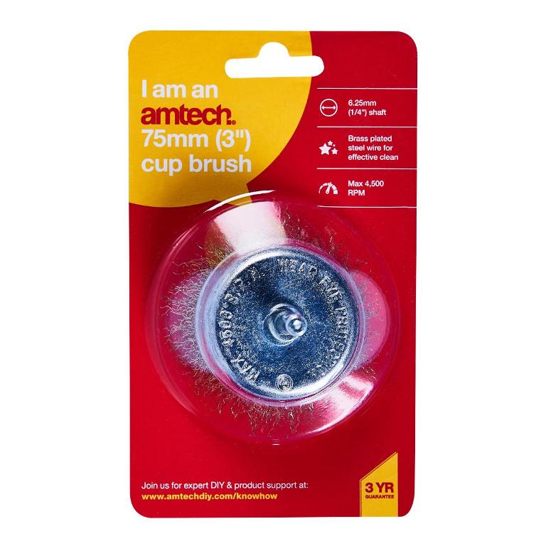 Amtech 3" Cup Brush - Click Image to Close