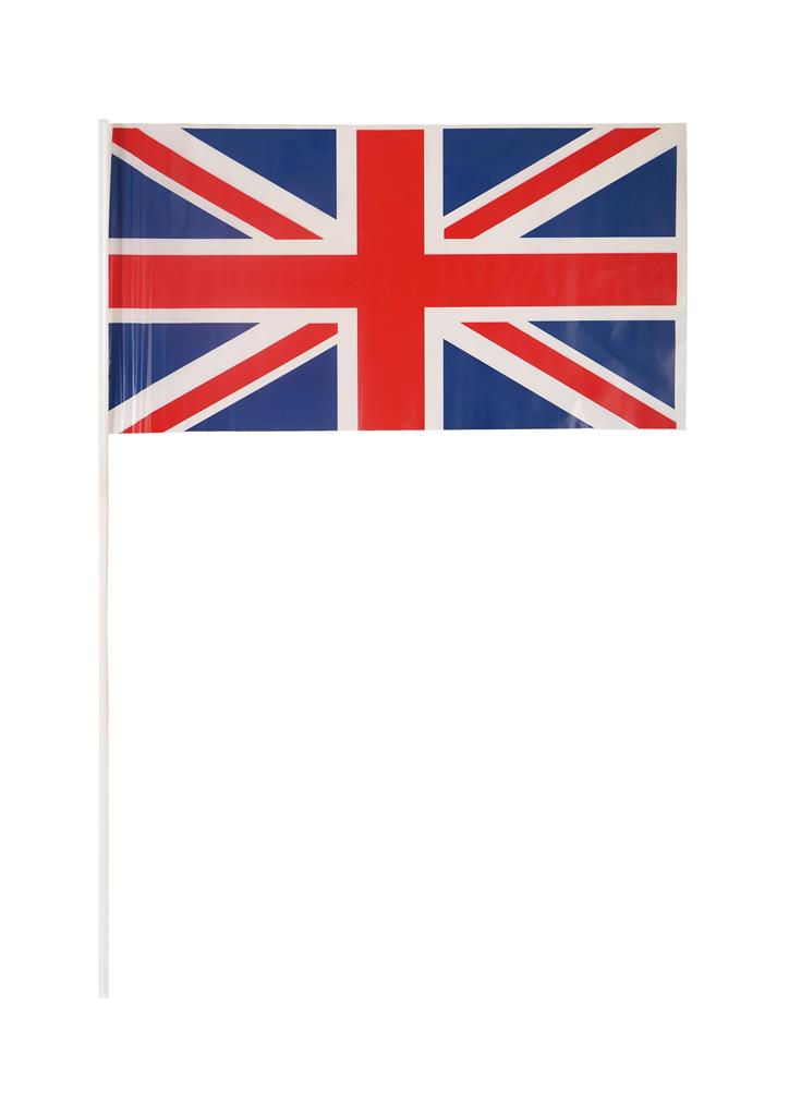 Union Jack Hand Flag 29X17cm With 40cm Stick - Click Image to Close