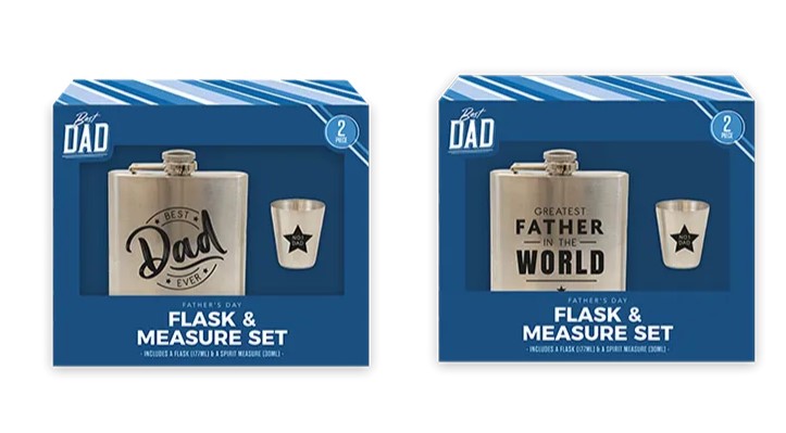 Father's Day Flask & Measurer Set - Click Image to Close