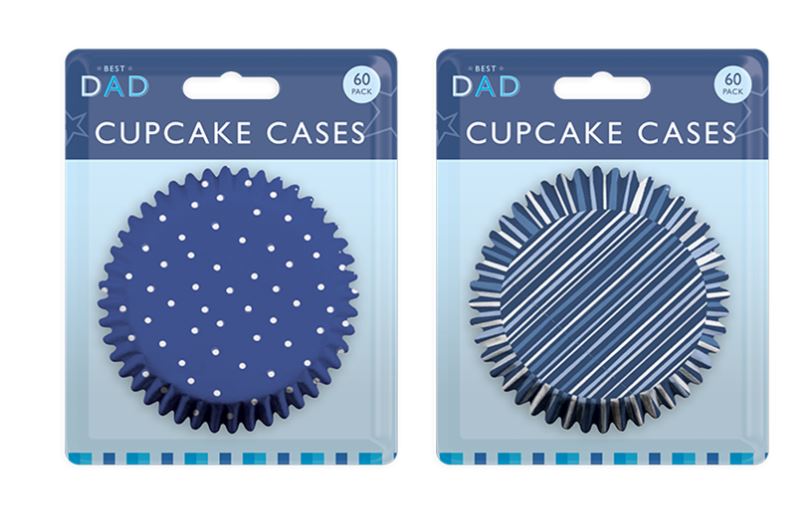 Fathers Day Printed Cupcake Cases 60 Pack - Click Image to Close