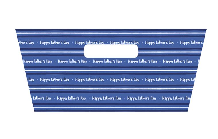 Fathers Day Printed Hamper Tray 30cm X 23cm X 13cm - Click Image to Close