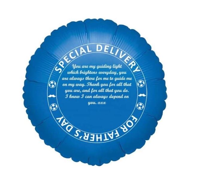 Fathers Day Special Delivery Balloon X 5 Pack ( £1.57 Each - Click Image to Close