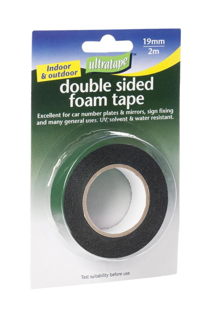 Ultratape 19mm X 2M Outdoor Double Sided Foam Tape - Click Image to Close