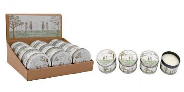 Pebble Tin Candle 8x5cm - Click Image to Close