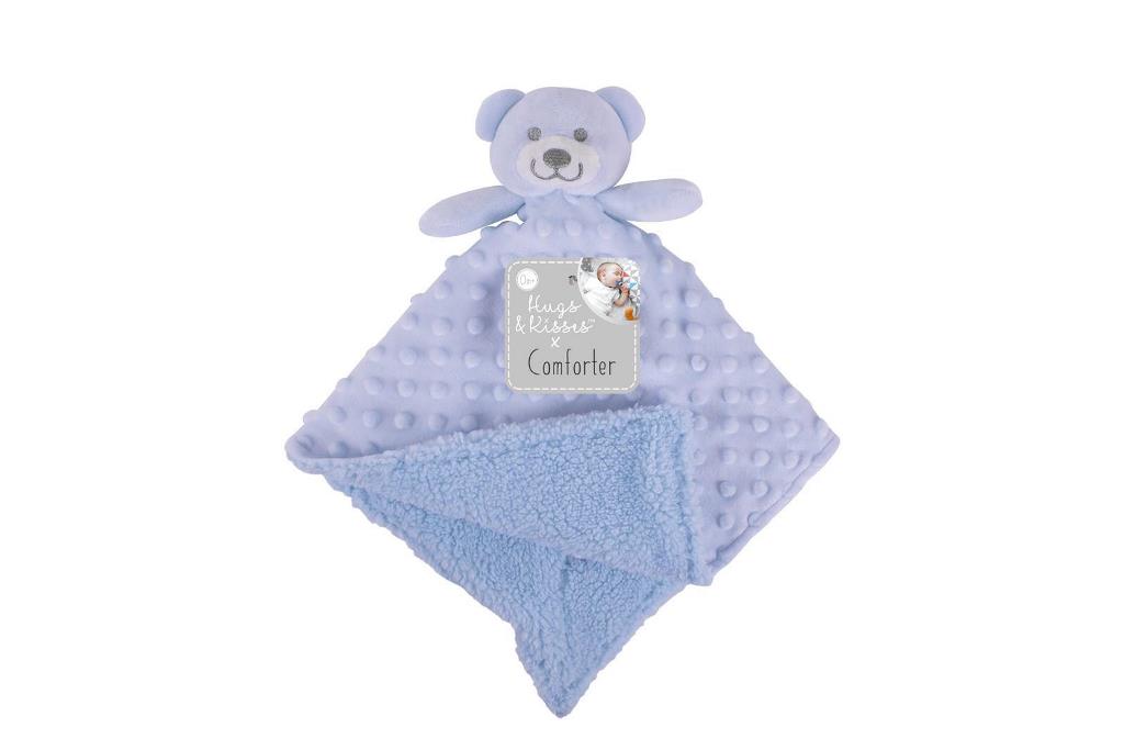 First Steps Comforter Blue 30cm x 28cm - Click Image to Close