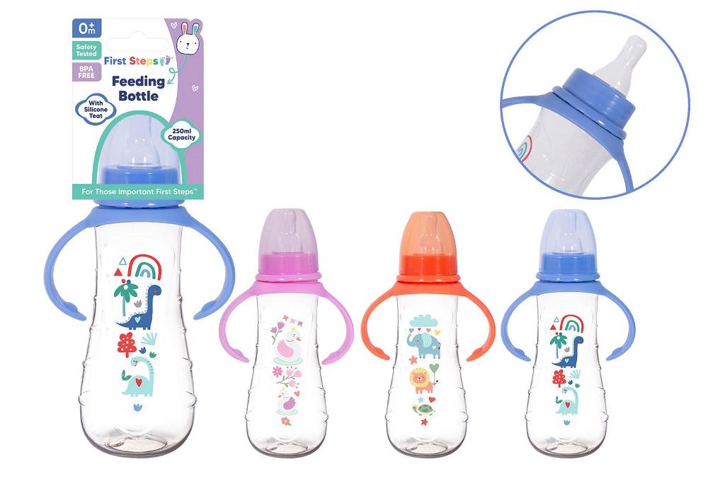 First Steps Gripper Bottle 250ml ( Assorted Colours ) - Click Image to Close