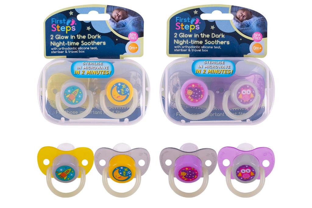 First Steps Night-Time Soother & Steriliser Box 2 Pack - Click Image to Close