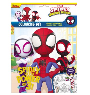 Spidey & Friends Colouring Set