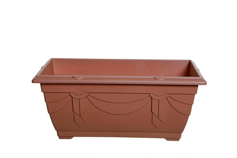 Whitefurze 40cm Venetian Window Box Terracotta - Click Image to Close
