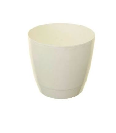 18cm Round Indoor White Pot - Click Image to Close