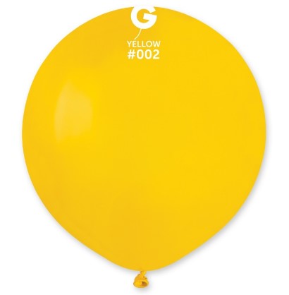 Gemar 19" Pack Of 25 Latex Balloons Yellow #002 - Click Image to Close