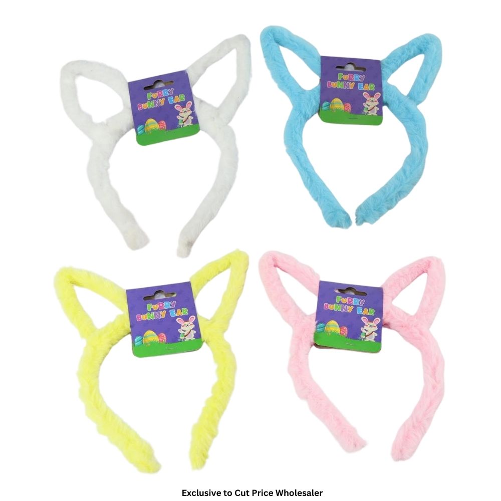 *** OFFER *** Furry Easter Bunny Headband - Click Image to Close