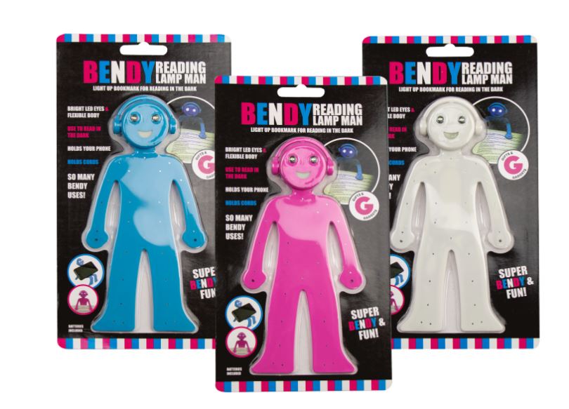 Novelty Bendy Reading Lamp Man - Click Image to Close