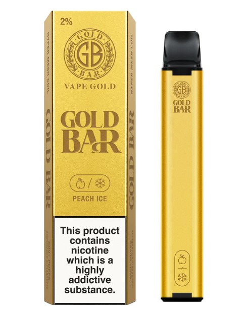Gold Bar 600 Vape Peach Ice - Click Image to Close