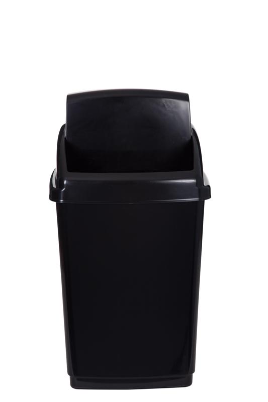 WHITEFURZE 50L SW LID BIN AND BASE BLACK 2 CASES - Click Image to Close