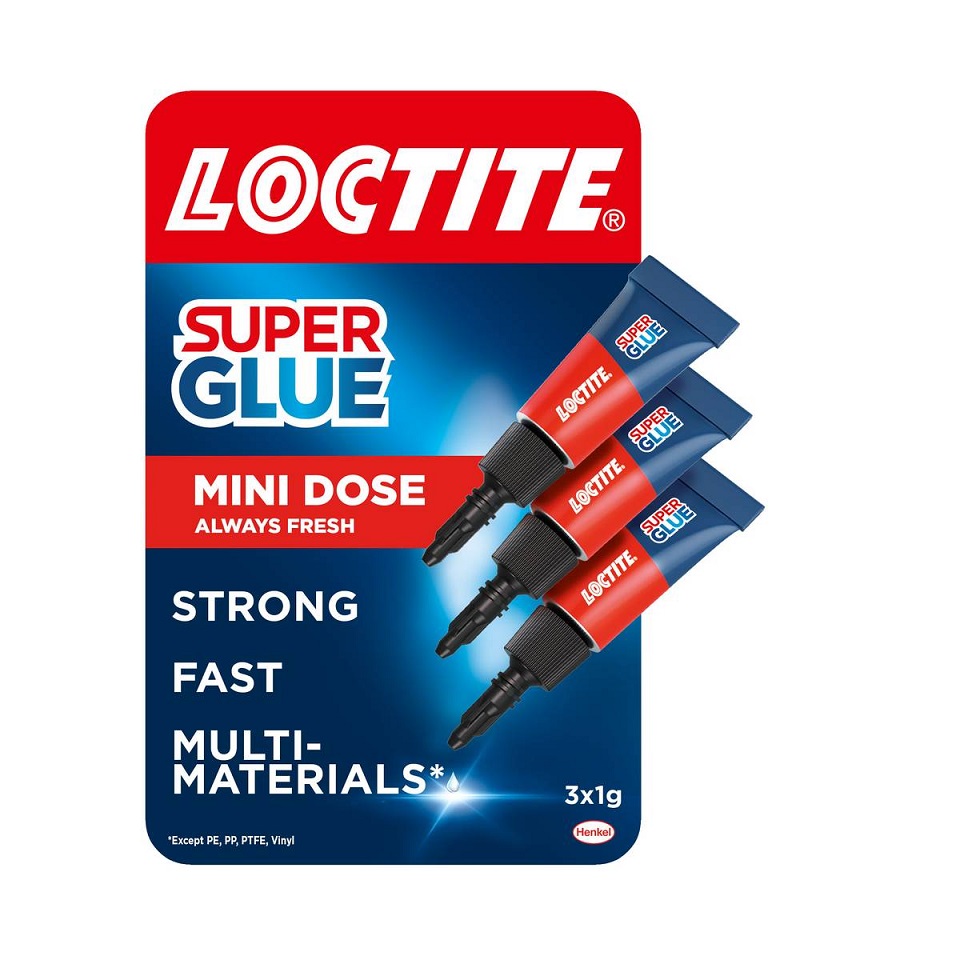 Loctite Super Glue Mini 1g Trio 3 Pack - Click Image to Close