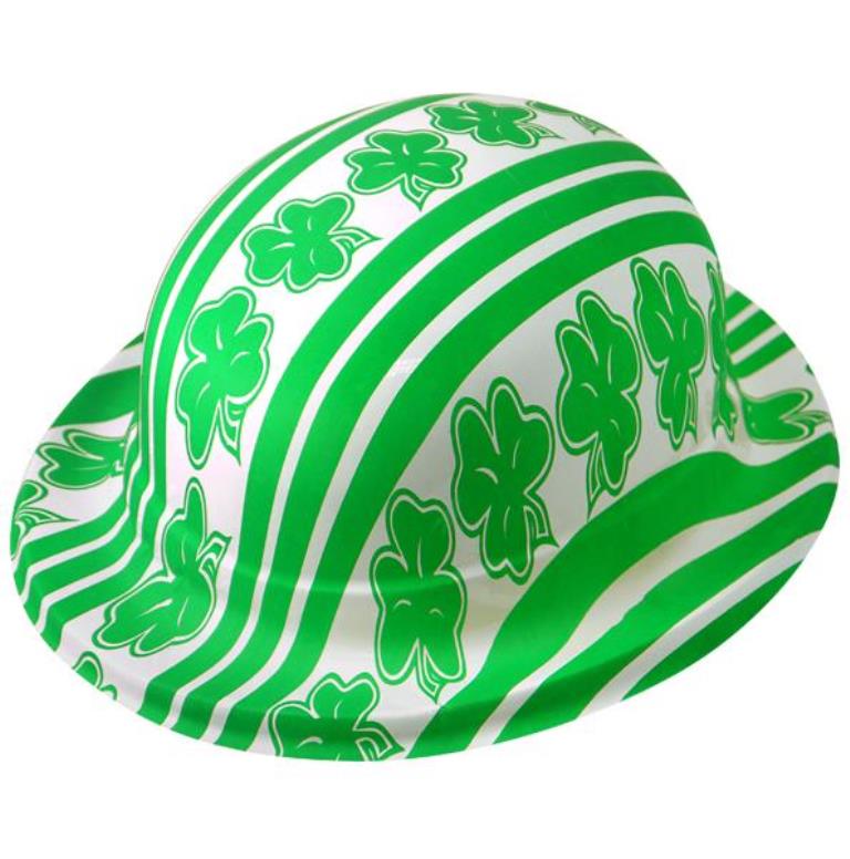 Shamrock Plastic Bowler Hat ( Adult ) - Click Image to Close