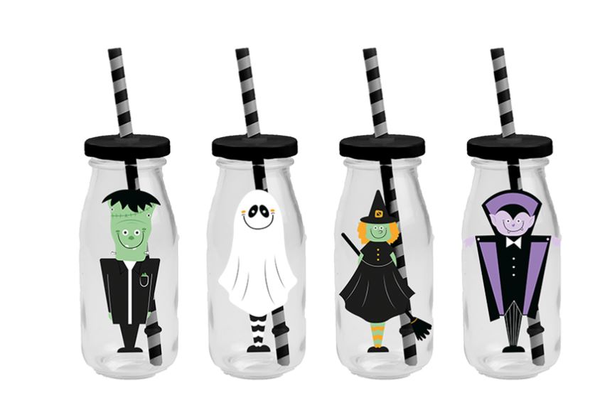 Halloween Milk Bottle 250ml - Click Image to Close