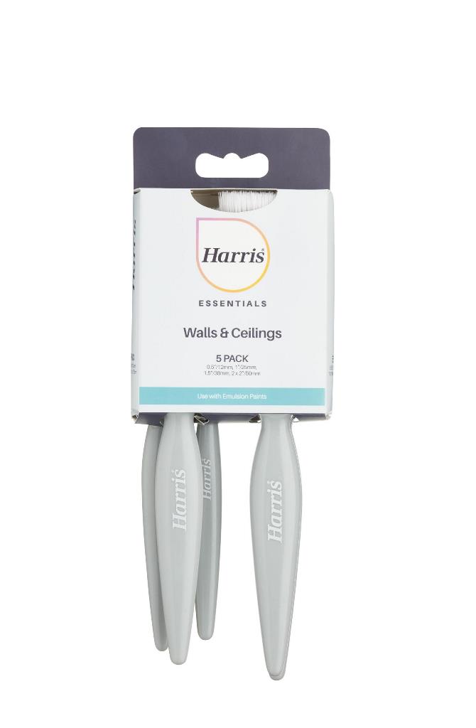Harris Essential Paint Brush 5 Pack - Click Image to Close