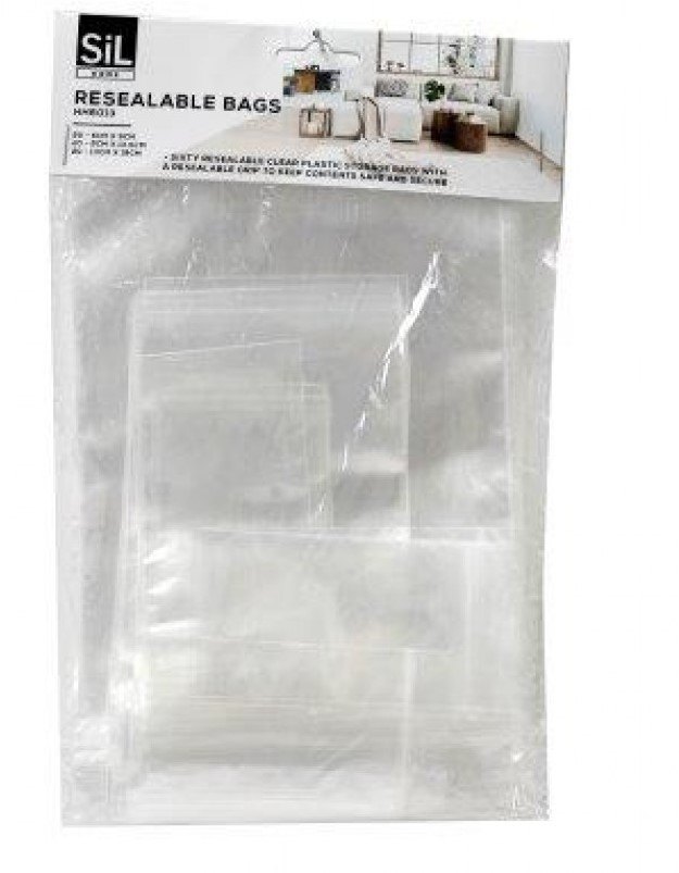 PK60 RESEALABLE BAGS - Click Image to Close