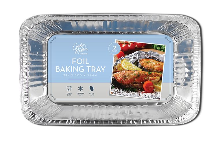 Foil Baking Trays 2 Pack - Click Image to Close
