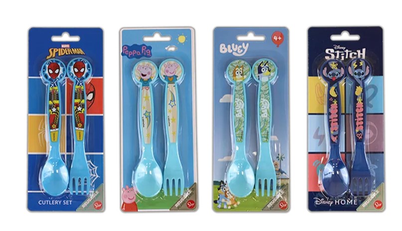 Licensed 2pc Cutlery Set Asstd - Click Image to Close