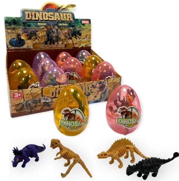 Dinosaur & Skeleton In Egg - Click Image to Close