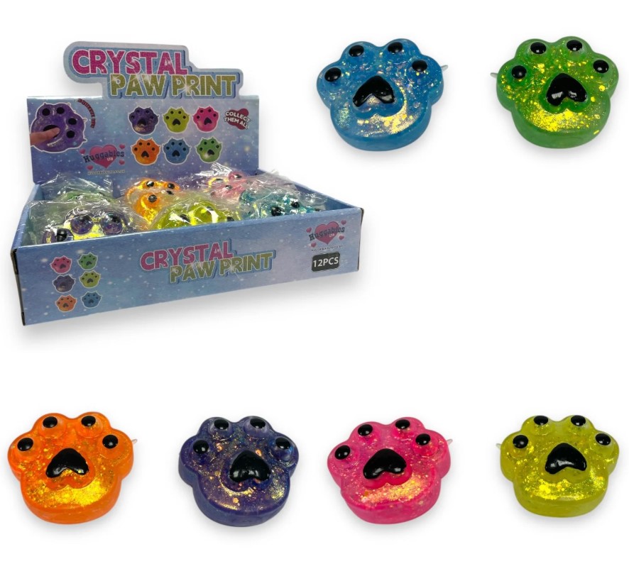 Crystal Sugar Maltose Paw Print Slow Release 7cm - Click Image to Close