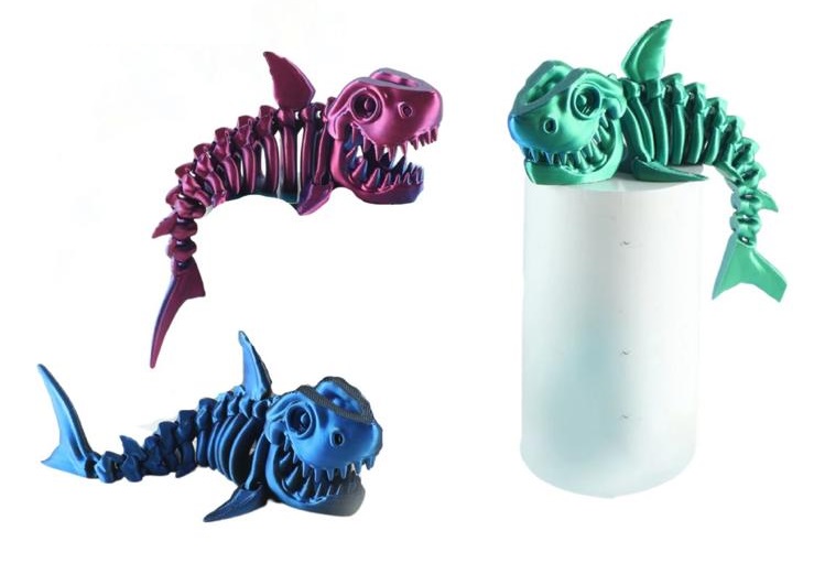 3D Printed Shark 19cm - Click Image to Close