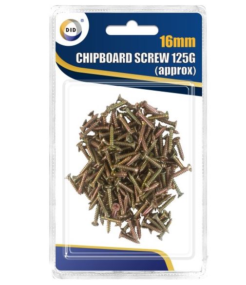 Chipboard Screws 16mm 125G - Click Image to Close